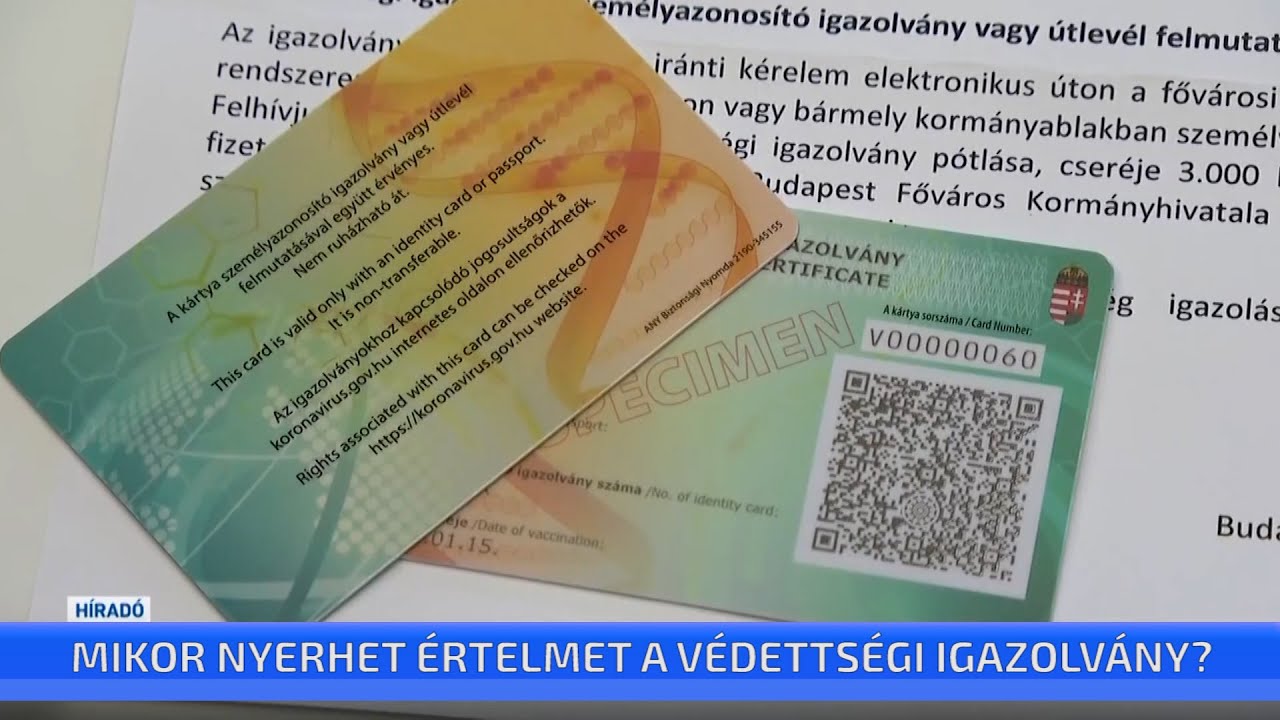 Mikor nyerhet Ã©rtelmet a vÃ©dettsÃ©gi igazolvÃ¡ny? | CeglÃ©di