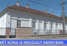 Két kúria is megújult Abonyban
