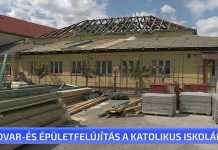 Udvar-és épületfelújítás a Katolikus Iskolában