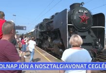 Holnap jön a nosztalgiavonat Ceglédre