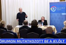 Fórumon mutatkozott be a jelölt