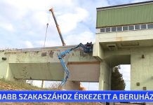 Újabb szakaszához érkezett a beruházás