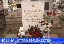 A hősi halottra emlékeztek