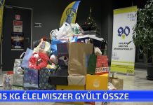 515 kg élelmiszer gyűlt össze