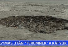 Egymás után „teremnek” a kátyúk