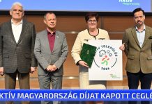 Aktív Magyarország díjat kapott Cegléd