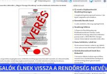 Csalók élnek vissza a Rendőrség nevével