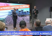 A választókkal is találkozott a miniszter