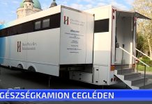 Egészségkamion Cegléden