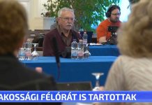 Lakossági félórát is tartottak